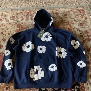 Navy Hoodie denim tears Hoodie